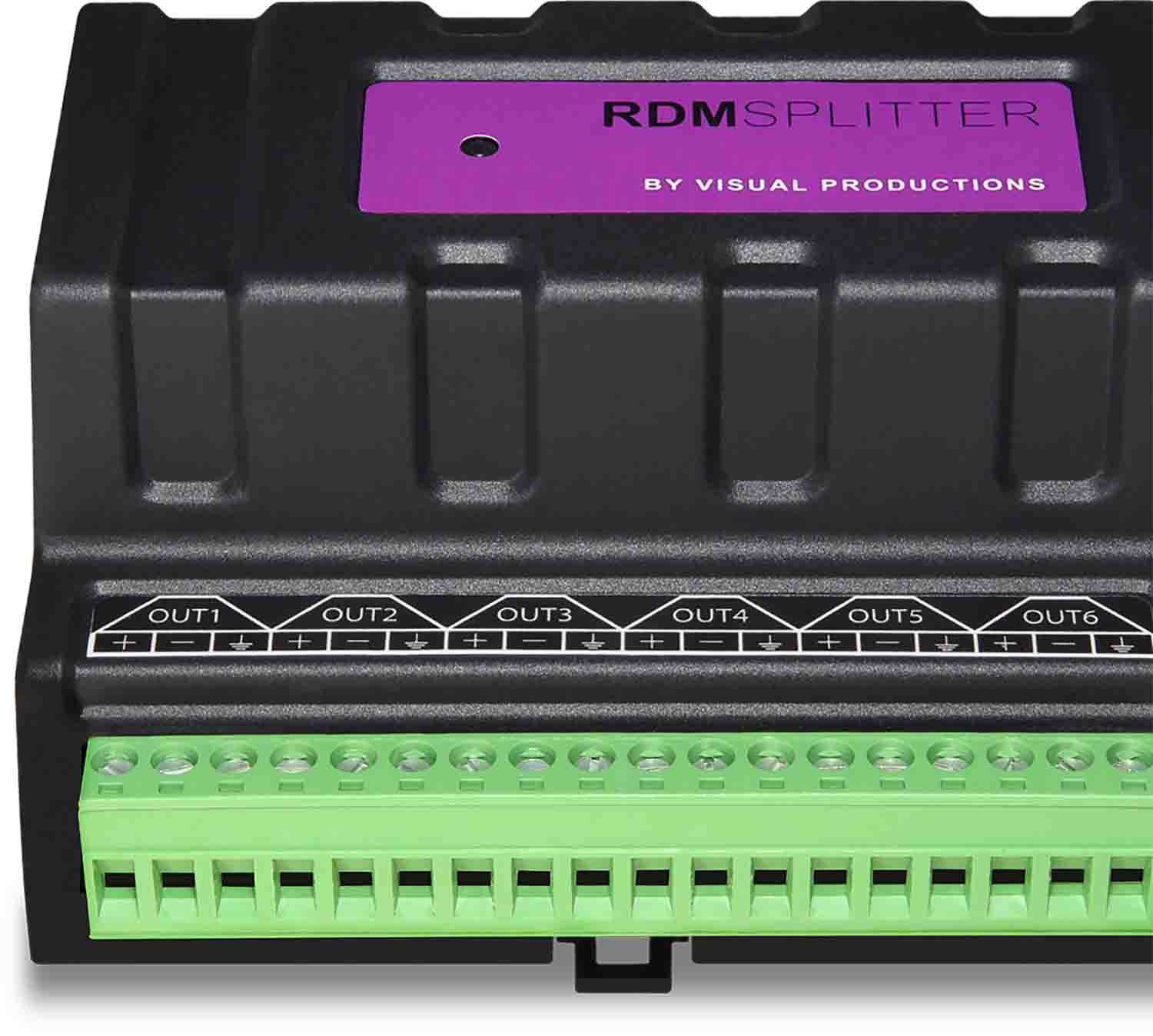 Visual Productions RDM Splitter DIN rail DMX+RDM Splitter and Booster - Hollywood DJ