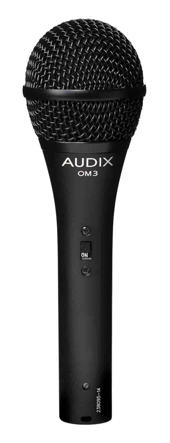 Audix OM3S Handheld Hypercardioid Dynamic Microphone with on/off Switch - Hollywood DJ