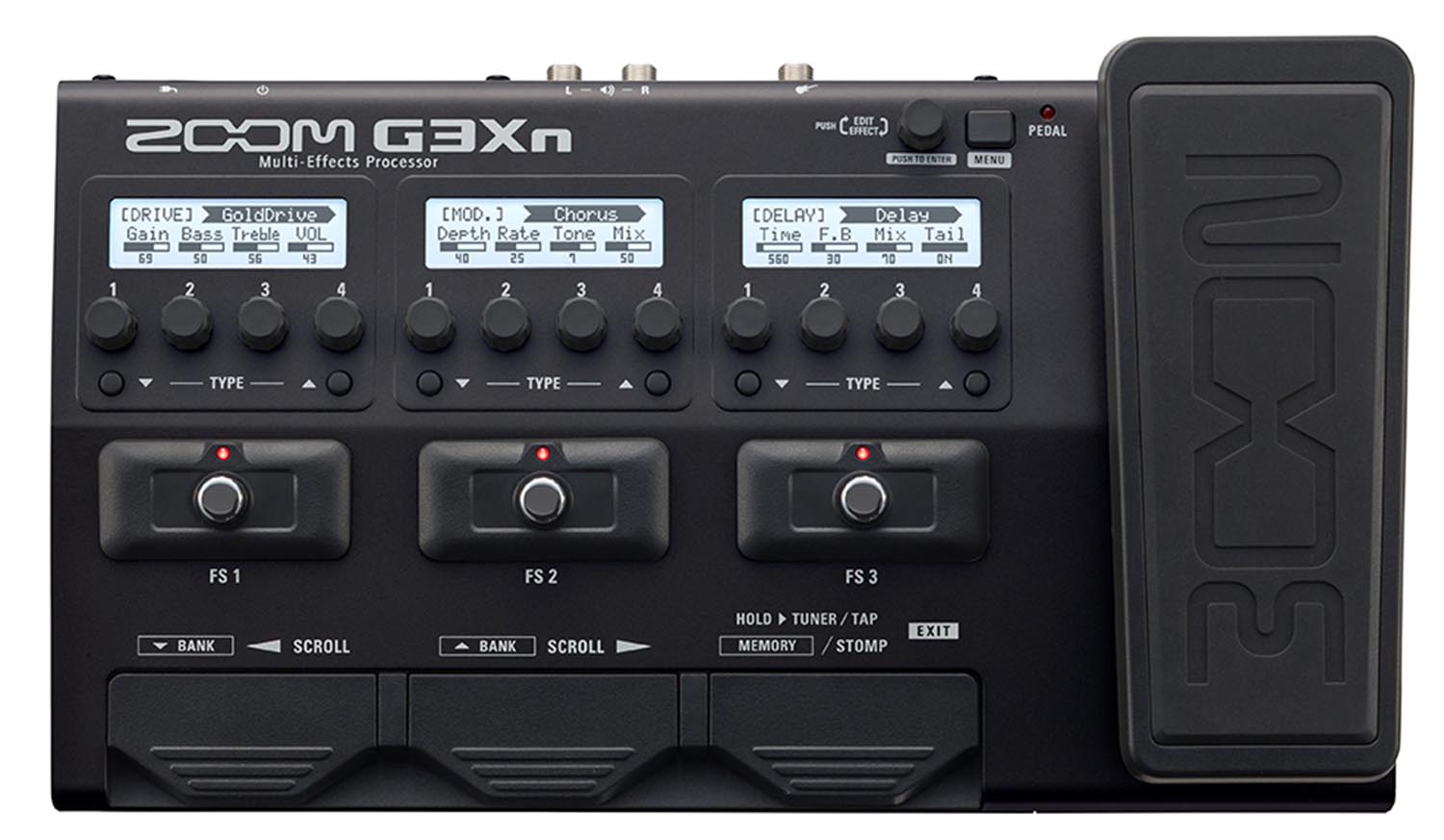 Zoom G3XN Multi-Effects Processor with Expression Pedal for Guitarists - Hollywood DJ