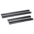 Odyssey ARR14 Pre-tapped Rack Rails 14U (24.5 inches) - Pair - Hollywood DJ