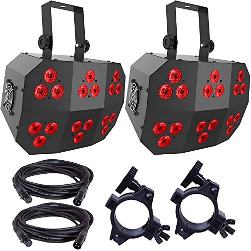 Chauvet Wash FX2 LED Light 2-Pack w/ Accessories - Hollywood DJ