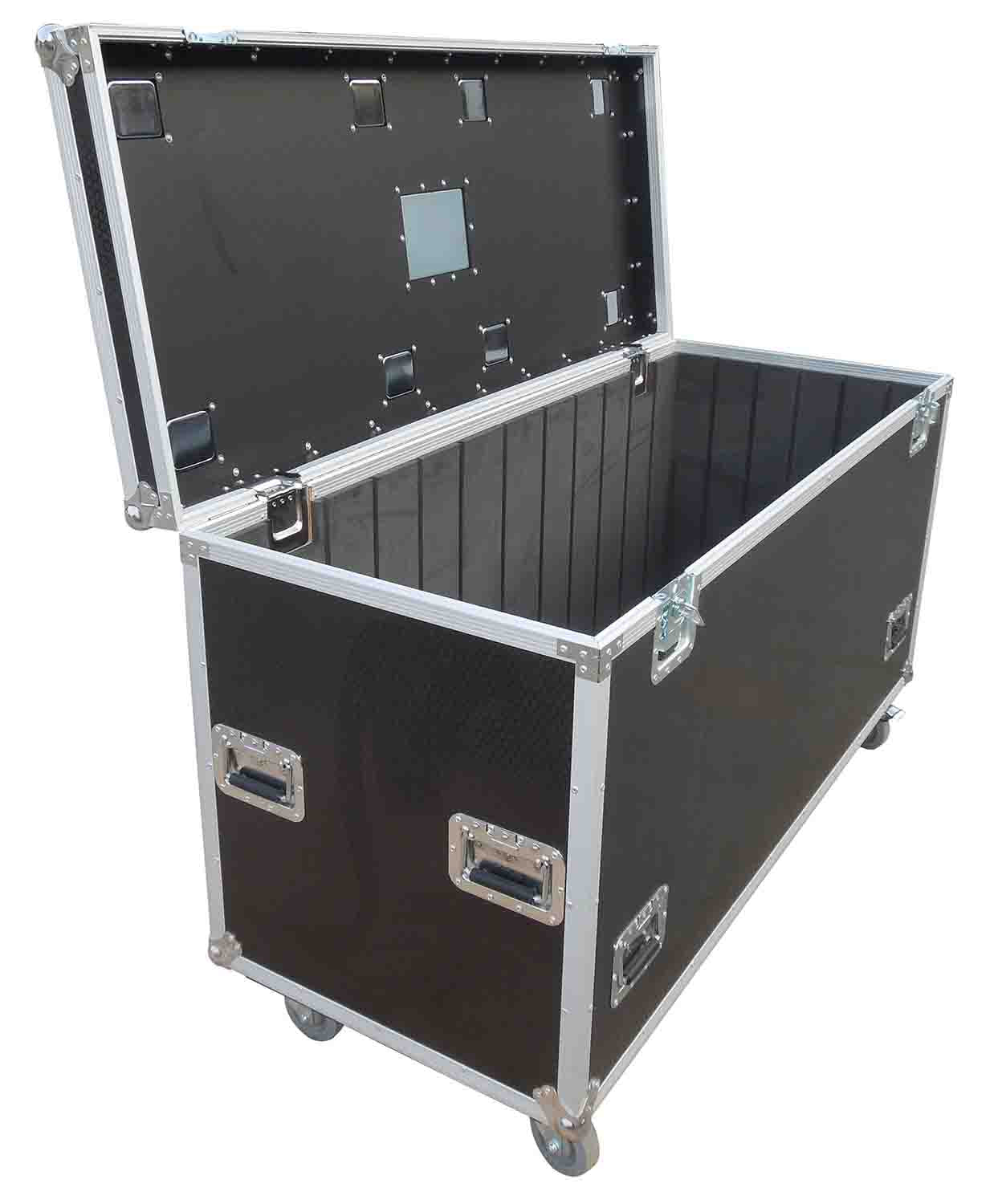 ProX XS-UTL246036W Heavy-Duty Truck Pack Utility Flight Case W-Divider, Tray Kit and 4" Casters - 24"X60"X36" - Hollywood DJ