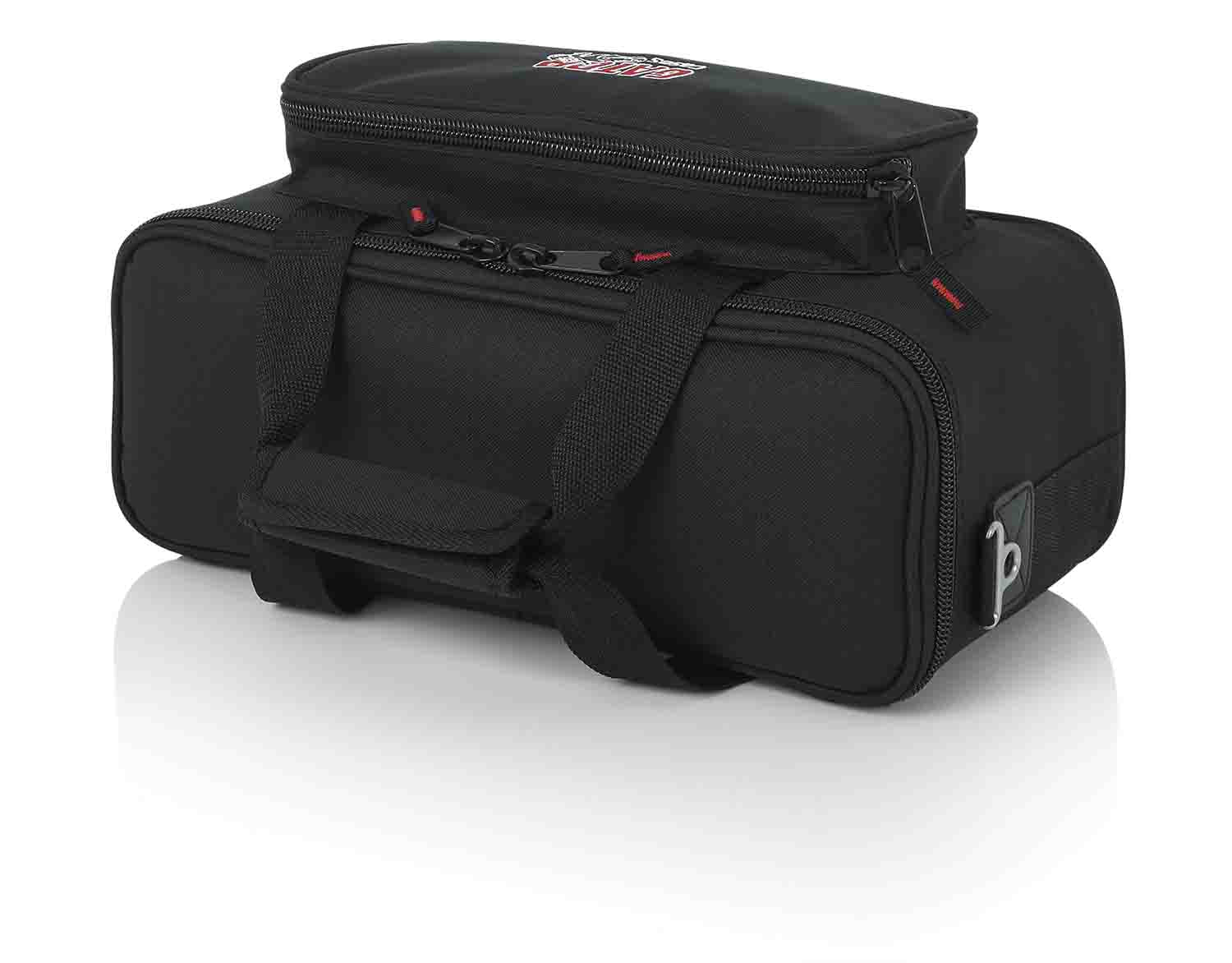 Gator Cases GM-12B DJ Bag for 12 Microphones with Exterior Pockets for Cables - Hollywood DJ