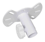 ProX X-SSMPWH, Speaker Stand Mounting Plate for Speakers and Moving Head - White - Hollywood DJ
