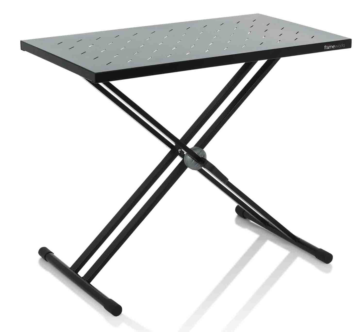 Gator Frameworks GFW-UTL-XSTDTBLTOPSET Utility Table Top and X Style Keyboard Stand Set - Hollywood DJ