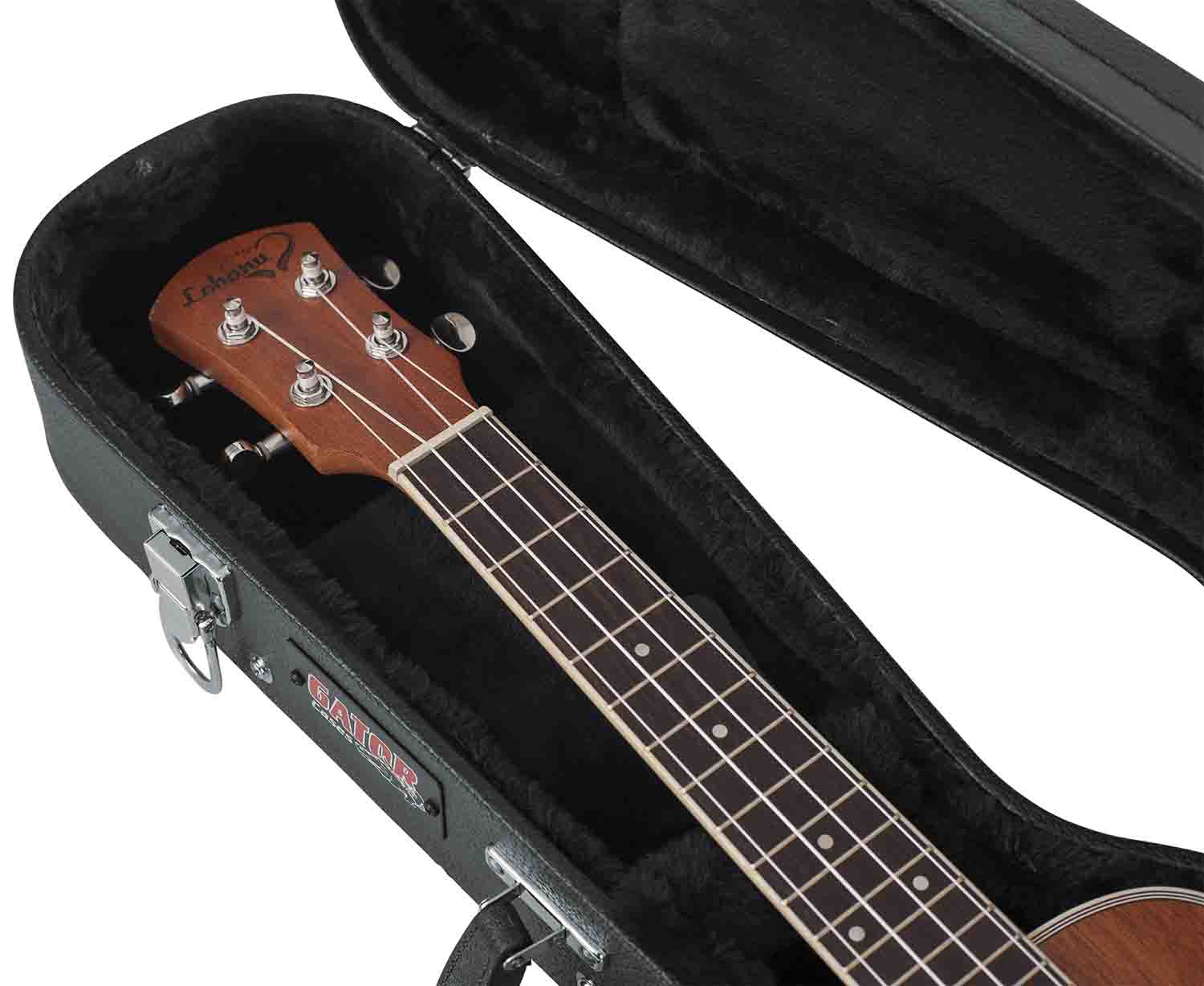 Gator Cases GWE-UKE-CON Hard-Shell Wood Case for Concert Style Ukulele - Hollywood DJ