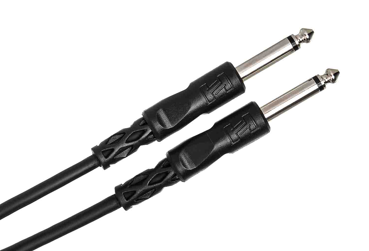 Hosa CPP-115, 1/4" TS Male to Same Unbalanced Interconnect Cable - 15 Feet - Hollywood DJ