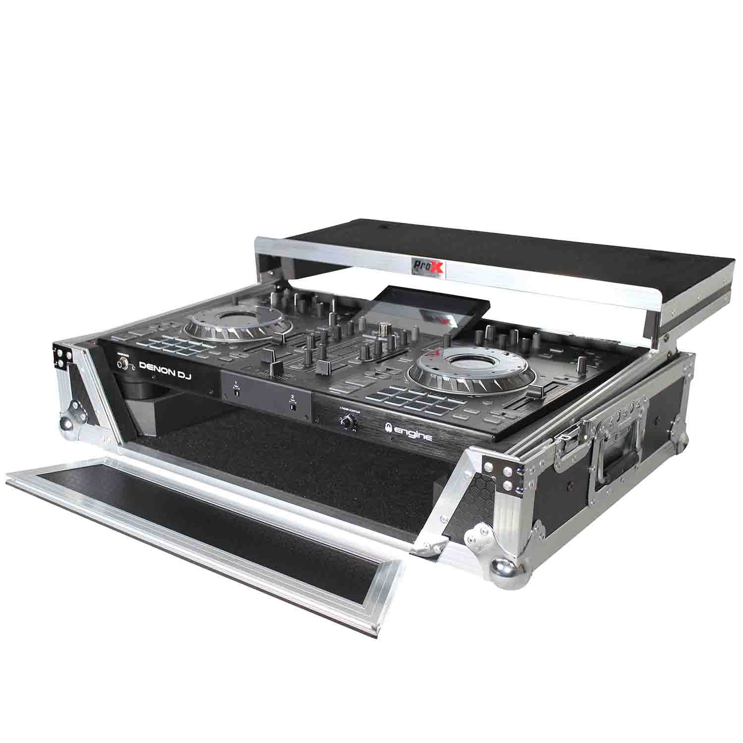 ProX XS-PRIME2 LT DJ Flight Case For Denon Prime 2 Standalone DJ System - Hollywood DJ