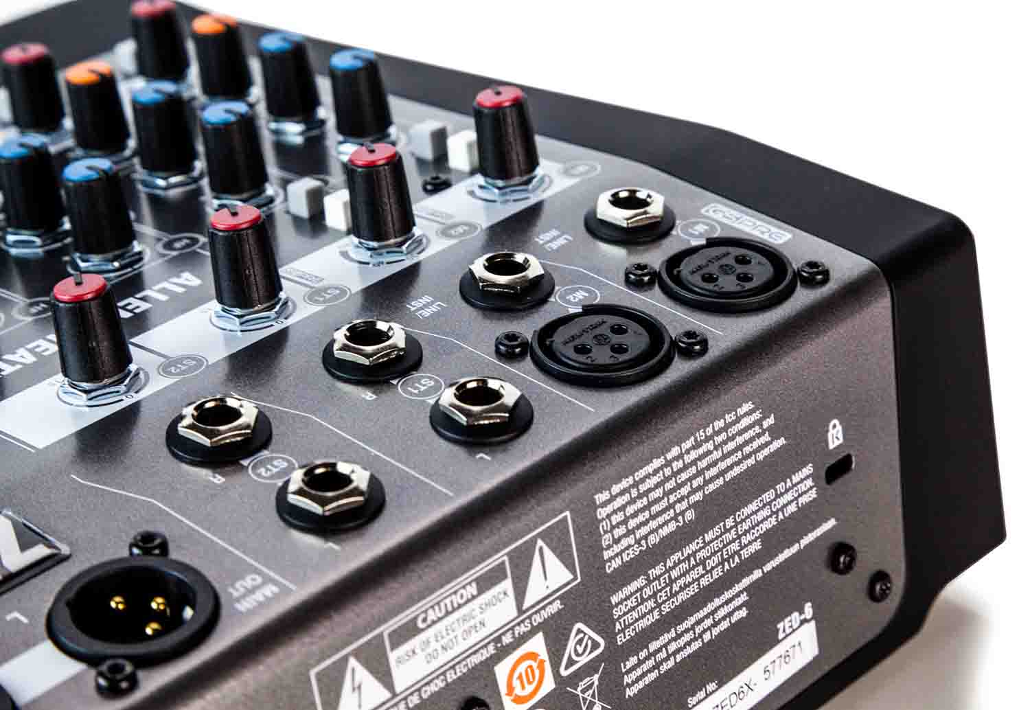 Allen & Heath ZED-6 Compact 6 Input Analogue Mixer - Hollywood DJ