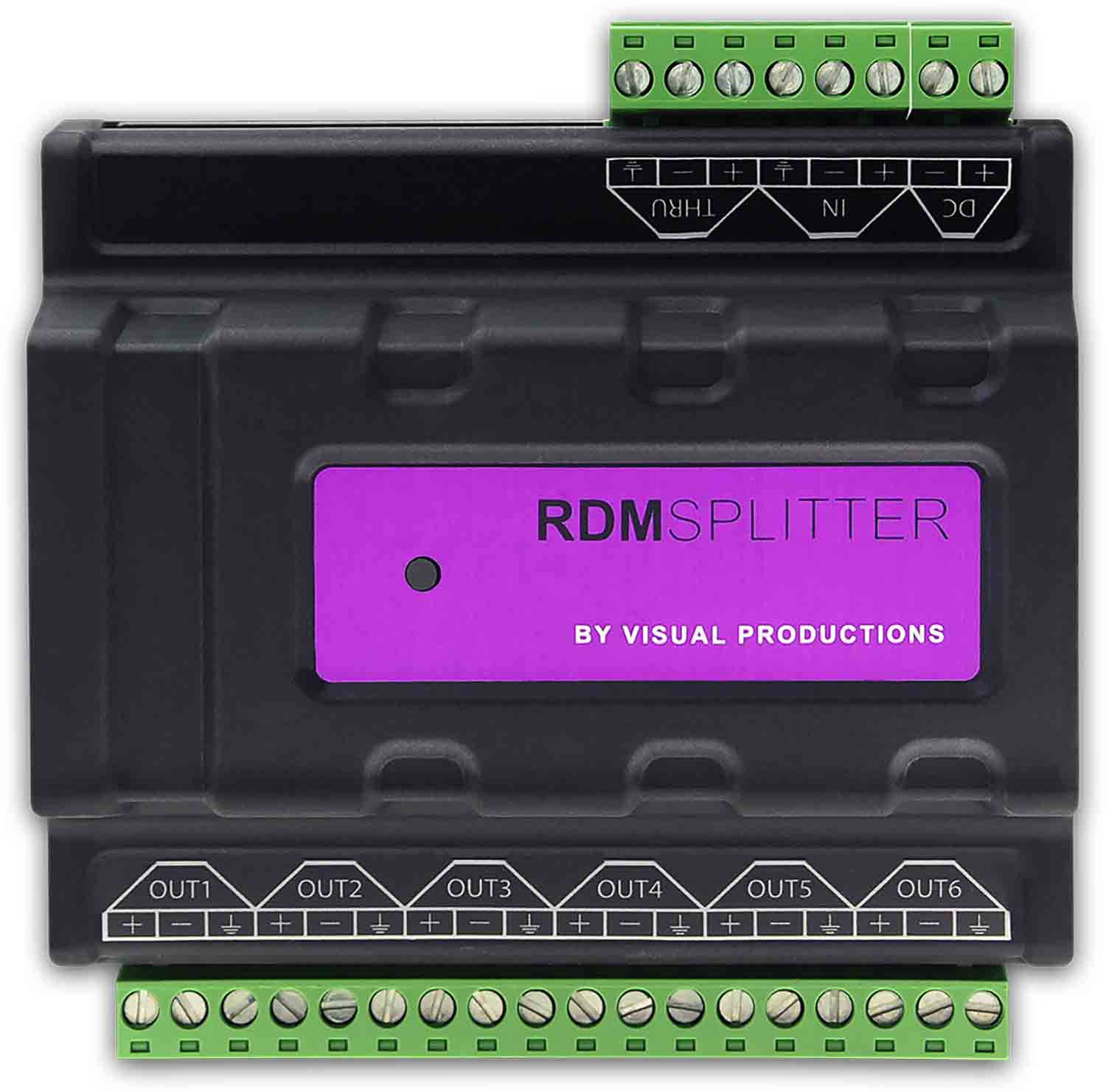 Visual Productions RDM Splitter DIN rail DMX+RDM Splitter and Booster - Hollywood DJ