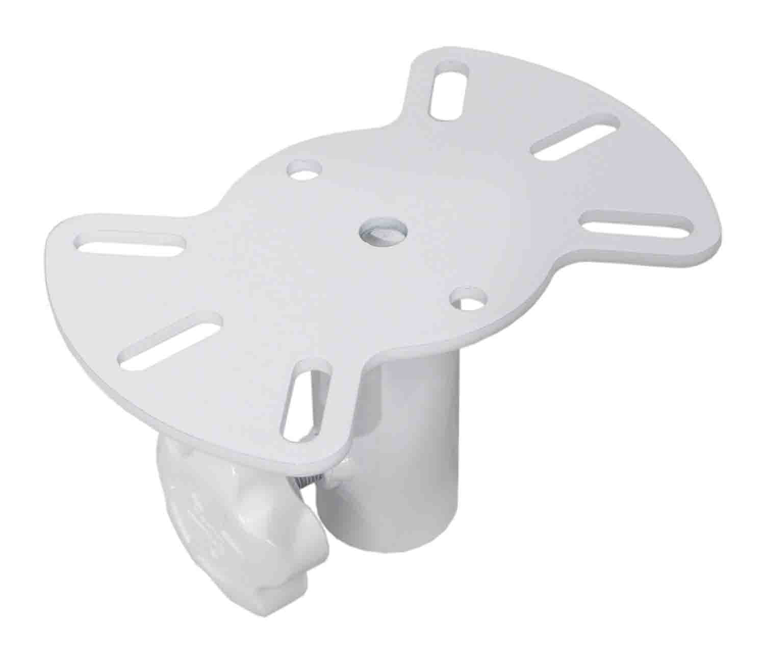 ProX X-SSMPWH, Speaker Stand Mounting Plate for Speakers and Moving Head - White - Hollywood DJ