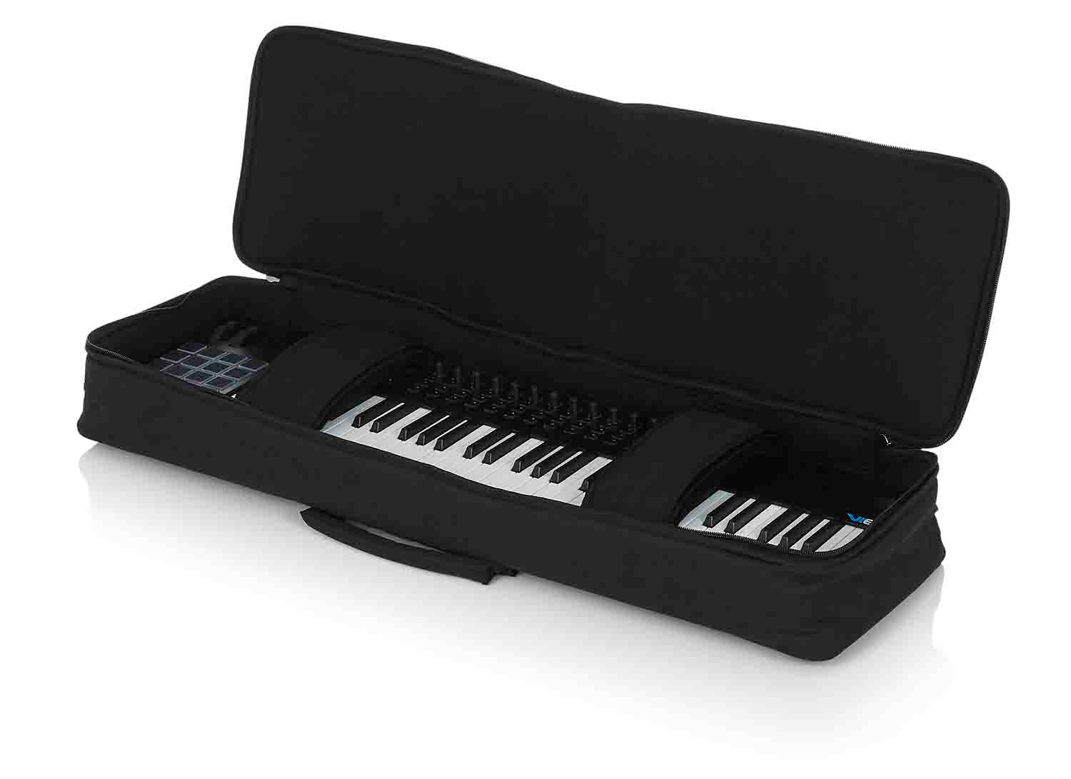 Gator Cases GKB-61 SLIM Gig Bag for Most Slim Model 61 Note Keyboards - Hollywood DJ
