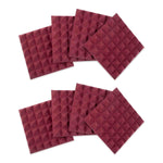 Gator Frameworks GFW-ACPNL1212PBDY-8PK, Burgundy 12x12" Acoustic Pyramid Panel - 8 Pack - Hollywood DJ