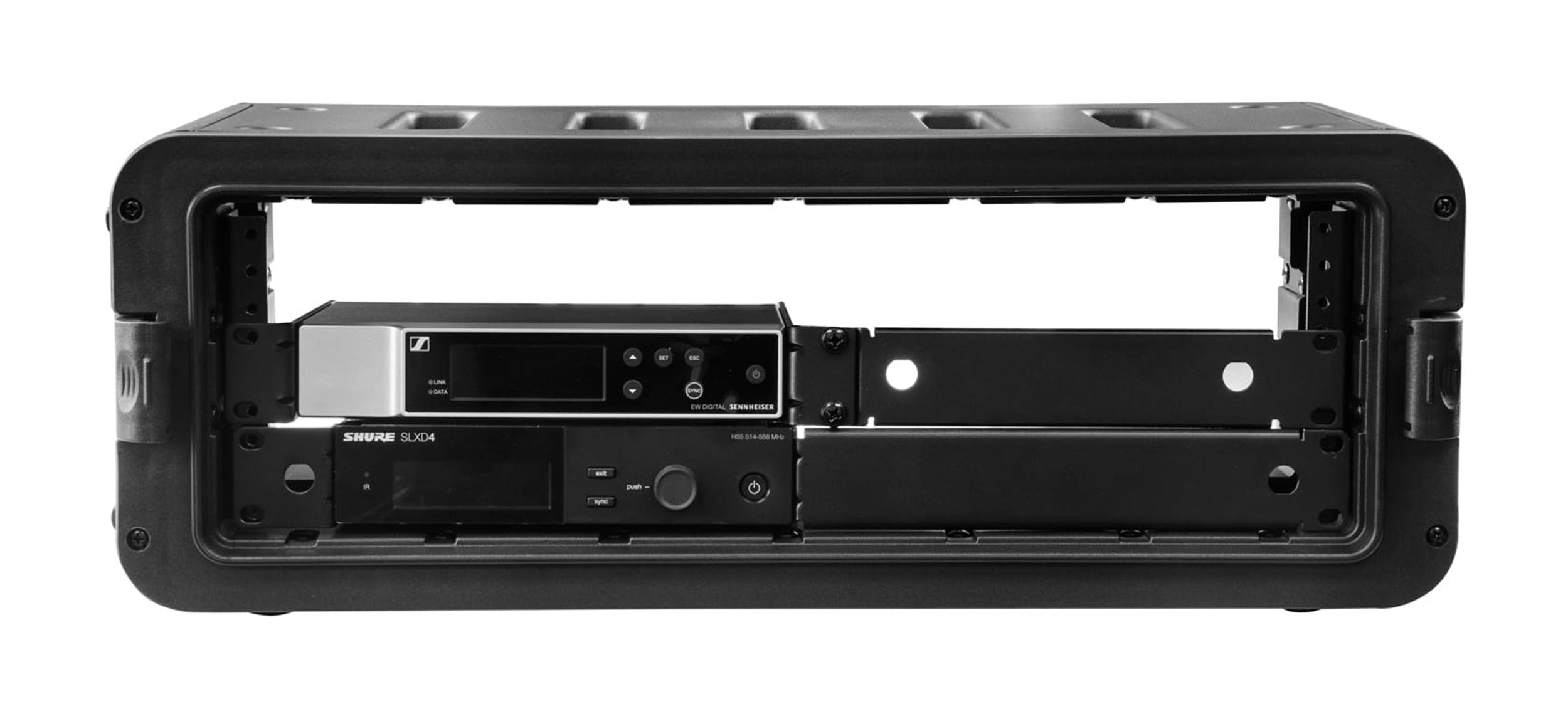 Odyssey VR3XS, 10.5-Inch Front Rail to Rear Lid Watertight Dust-proof Injection-Molded 3U Rack Case Odyssey