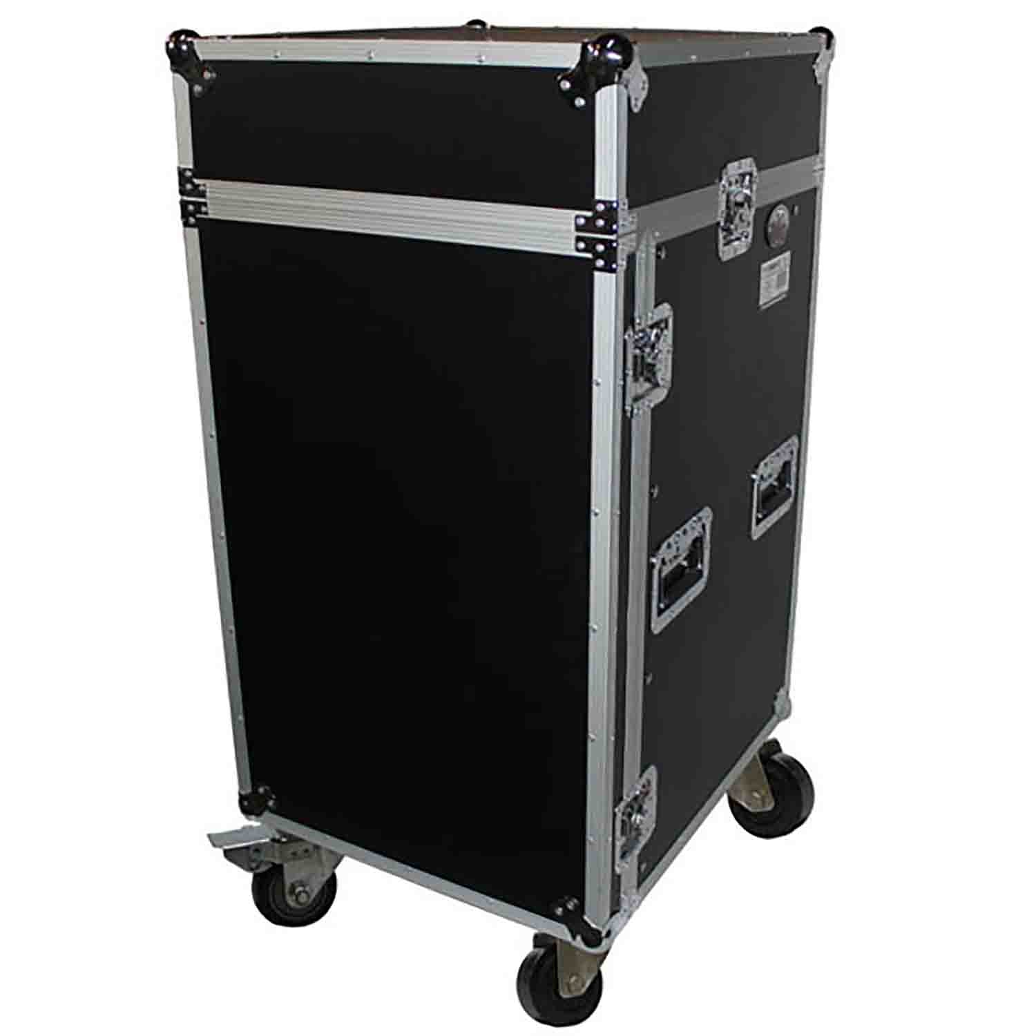 ProX T-18MRSSMK2, 18U Rack x 10U Top Mixer DJ Combo Flight Case - Hollywood DJ