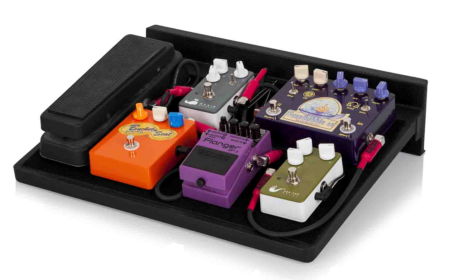 Gator Cases GPT-BL-PWR Guitar Pedal Board with Nylon Carry Bag and Power Supply - Hollywood DJ