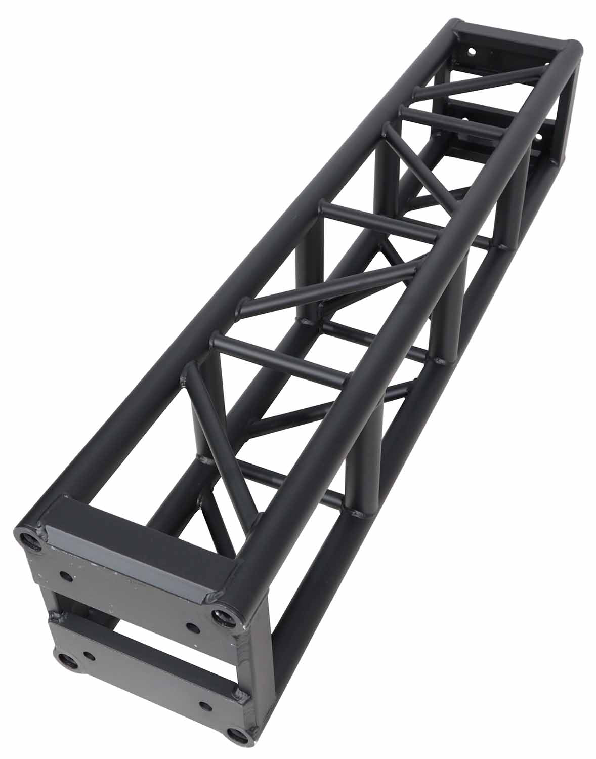 ProX XT-BT1206 BLK, 3mm Wall BoltX Black Bolted 12 Inch Professional Box Truss Segment - 6 Feet - Hollywood DJ