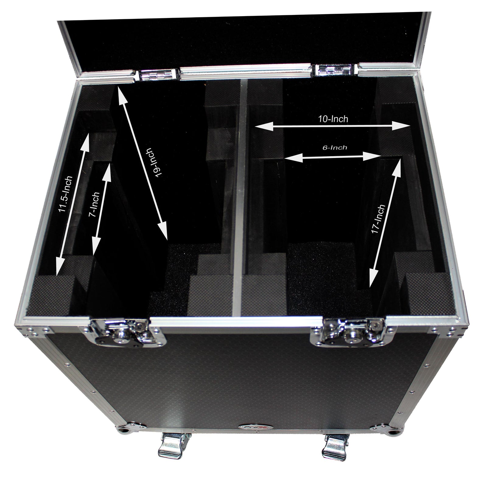 ProX XS-MH140X2W 140 Style Moving Head Lighting Case for 2 Units - Hollywood DJ
