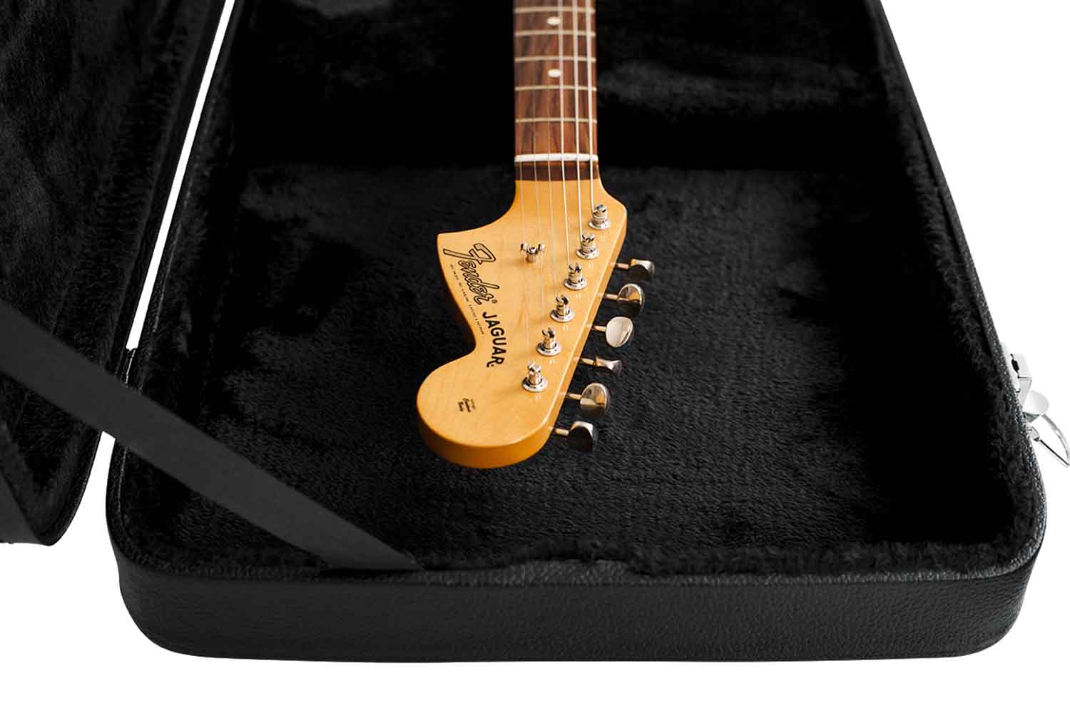 Gator Cases GWE-JAG Hard-Shell Wood Case for Jaguar Style Guitar - Hollywood DJ