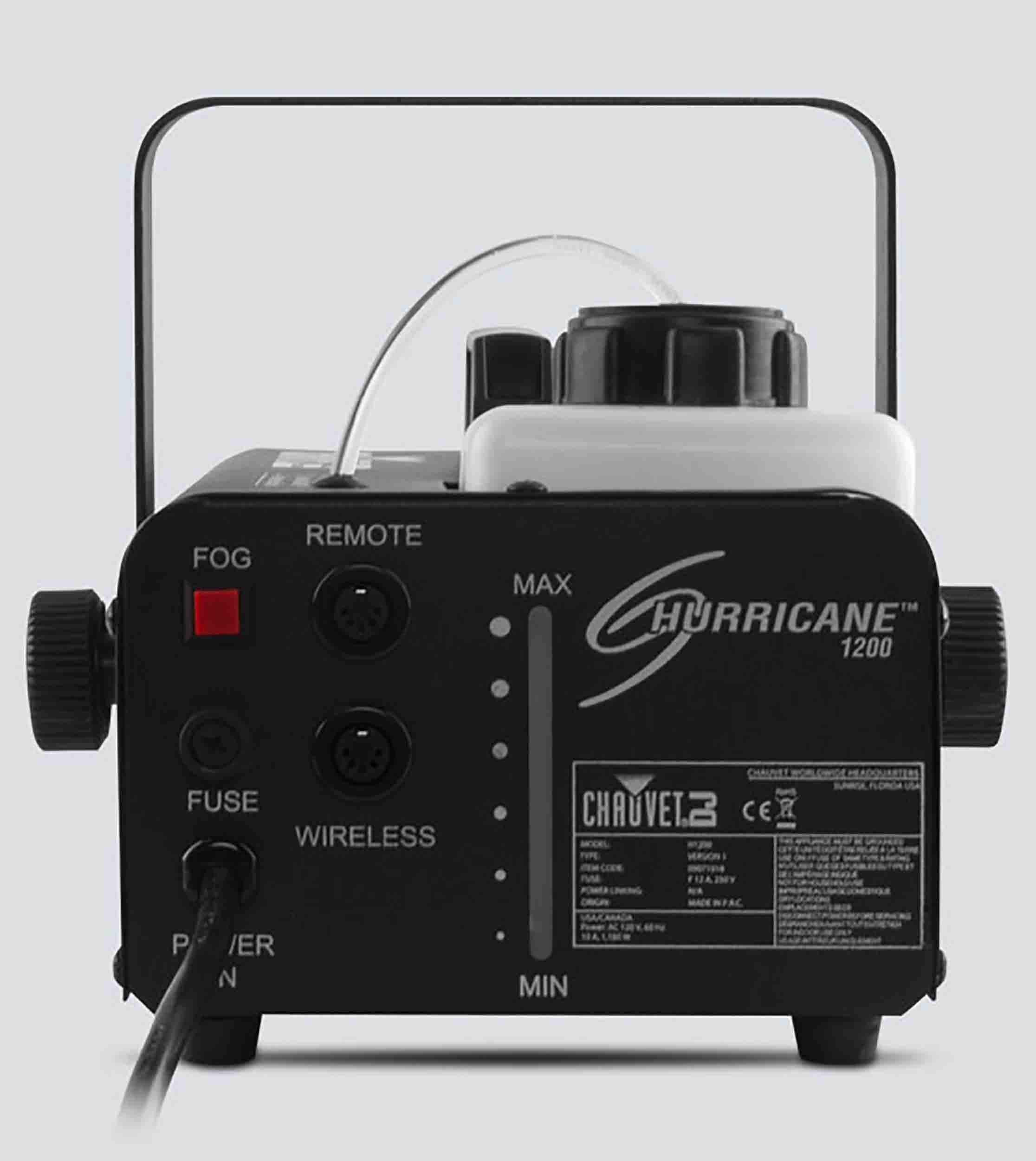 Chauvet Dj H1200 Hurricane 1200 Powerful and Portable Fog Machine - Hollywood DJ