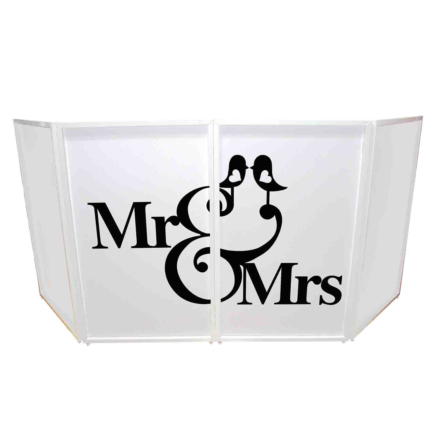 REPLACEMENT SCRIMS ProX XF-SMRMRS20X2 Set of Two Mr and Mrs Facade Enhancement Scrims - Black Script on White by ProX Cases