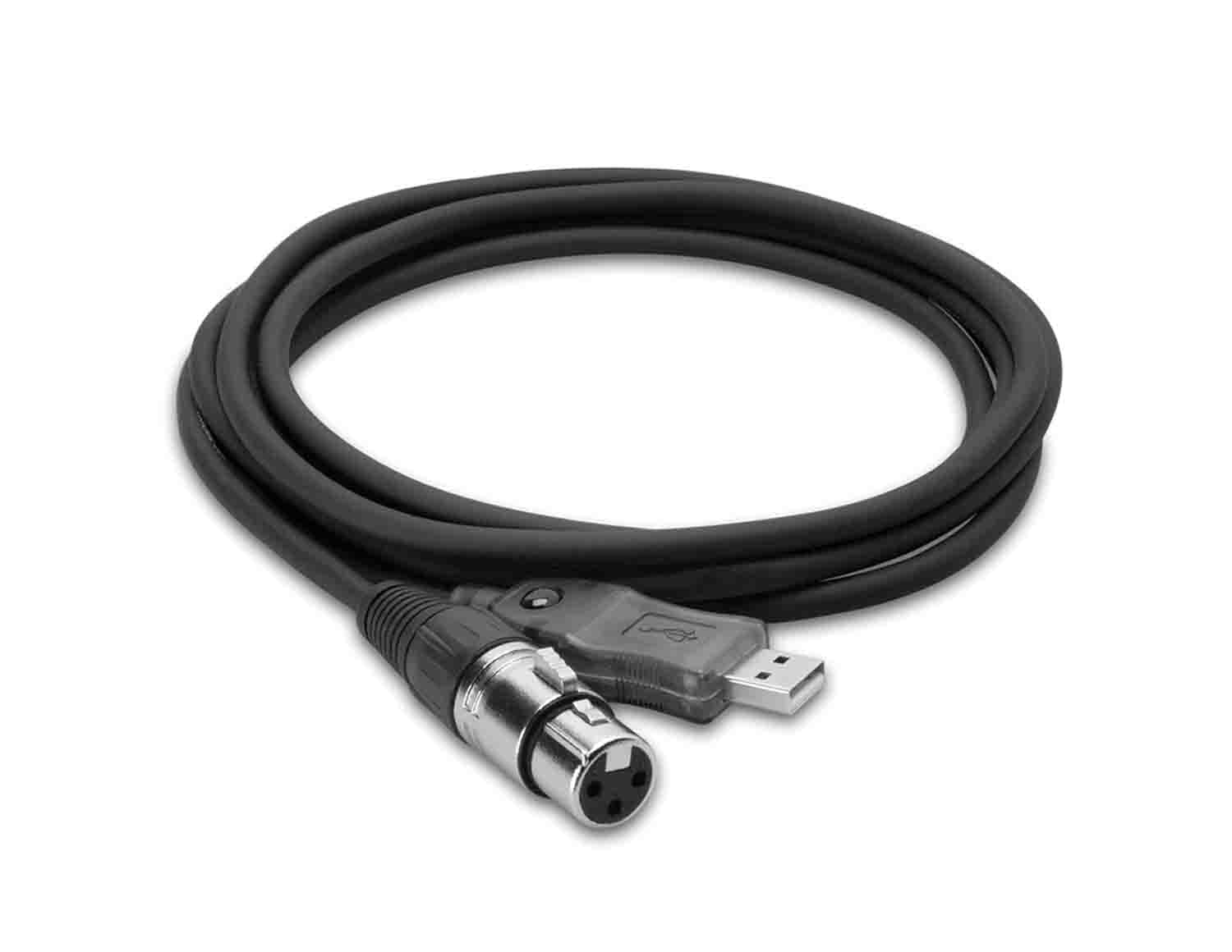 Hosa UXA-110, TRACKLINK Microphone USB Interface - 10 Feet - Hollywood DJ