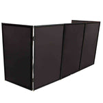 ProX XF-5X3048B Five Panel Frame DJ Facade with Stainless Quick Release 180 Degree Hinges - Hollywood DJ