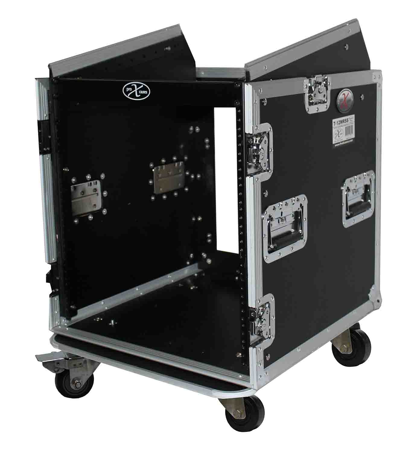 ProX T-12MRSSMK2 12U Rack x 10U Top Mixer DJ Combo Flight Case - Hollywood DJ