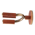 Levy's Leathers LVY-FGHNGR-BRTN Brass Forged Guitar Hanger with Tan Leather - Hollywood DJ