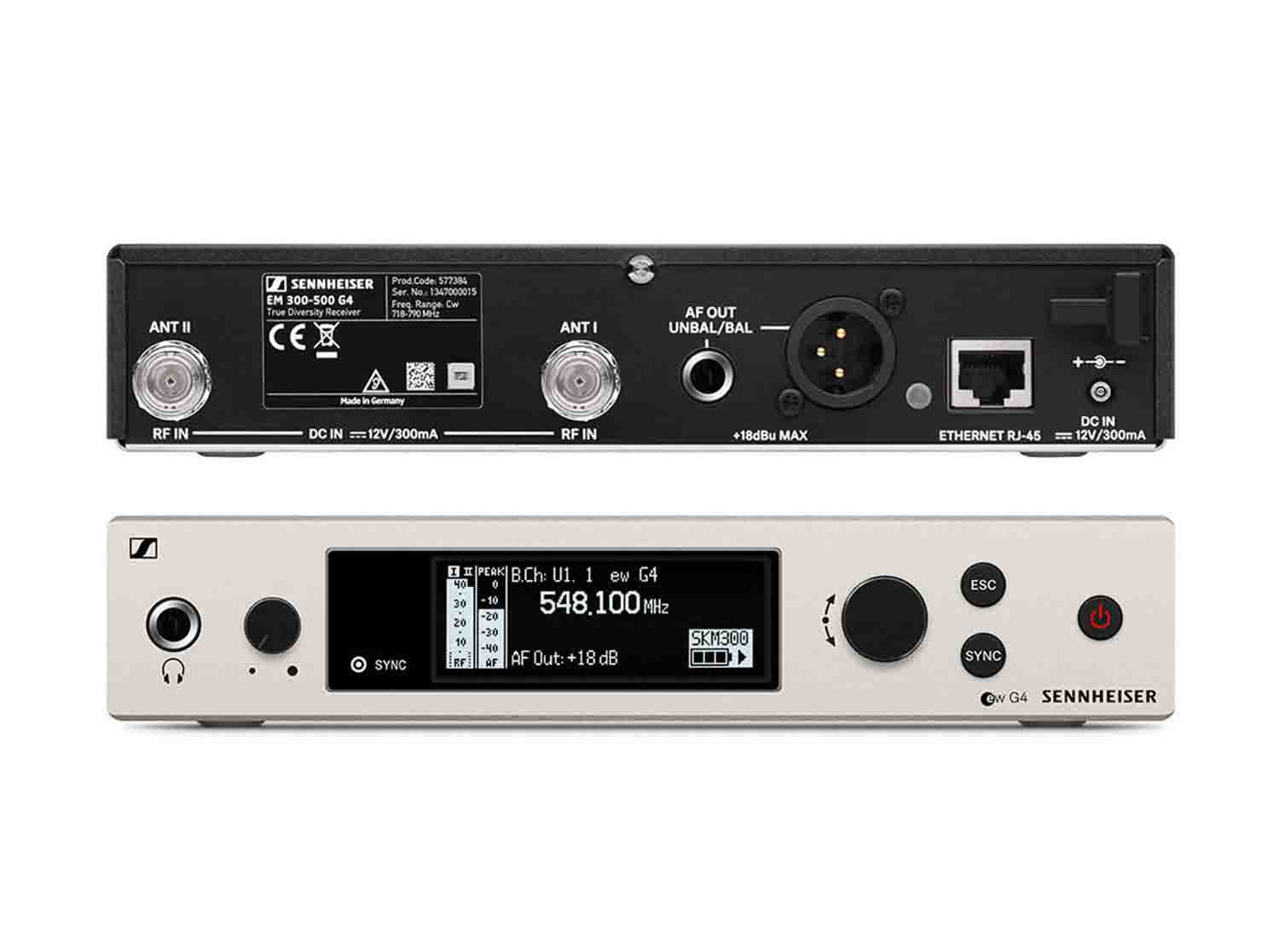 Sennheiser EW 300 G4-BASE SK-RC-AW+ Wireless Microphone System with Bodypack - 470 to 558 MHz - Hollywood DJ