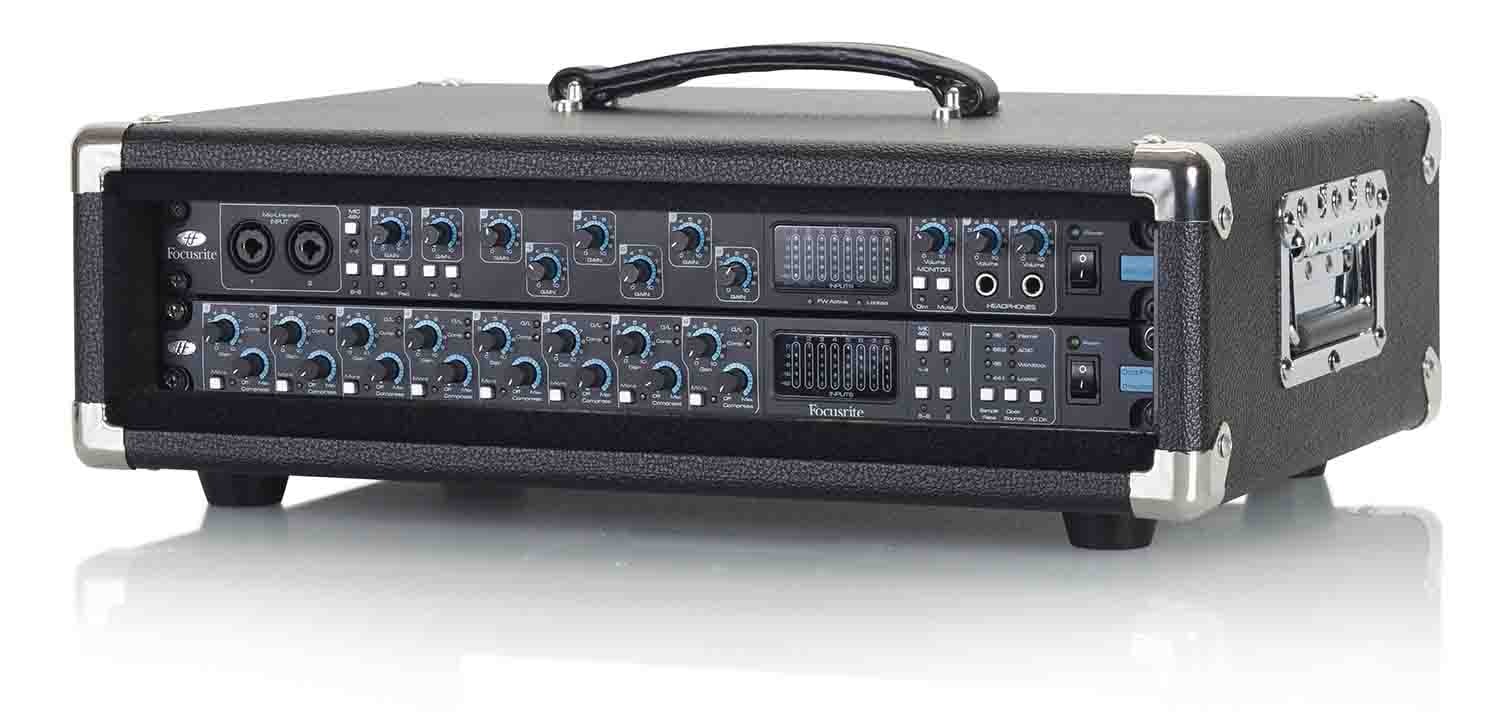 Gator Cases GR-RETRORACK-2BK Vintage Amp Vibe Rack Case - 2U Black - Hollywood DJ