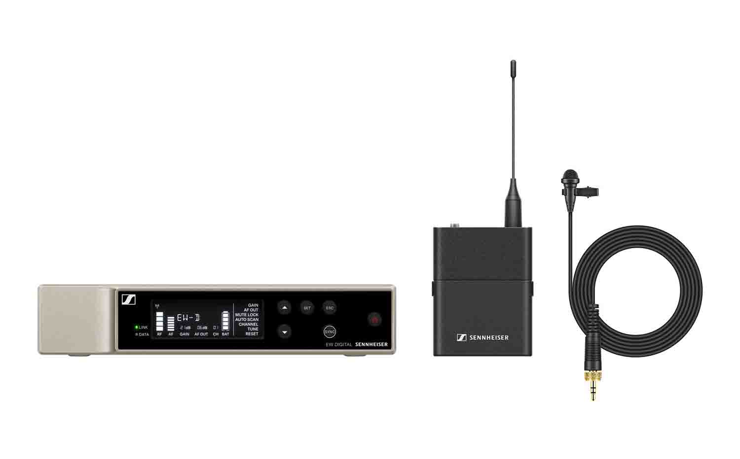Sennheiser EW-D ME2 SET, Digital Wireless Omni Lavalier Microphone System (Q1, R1, R4) - Hollywood DJ