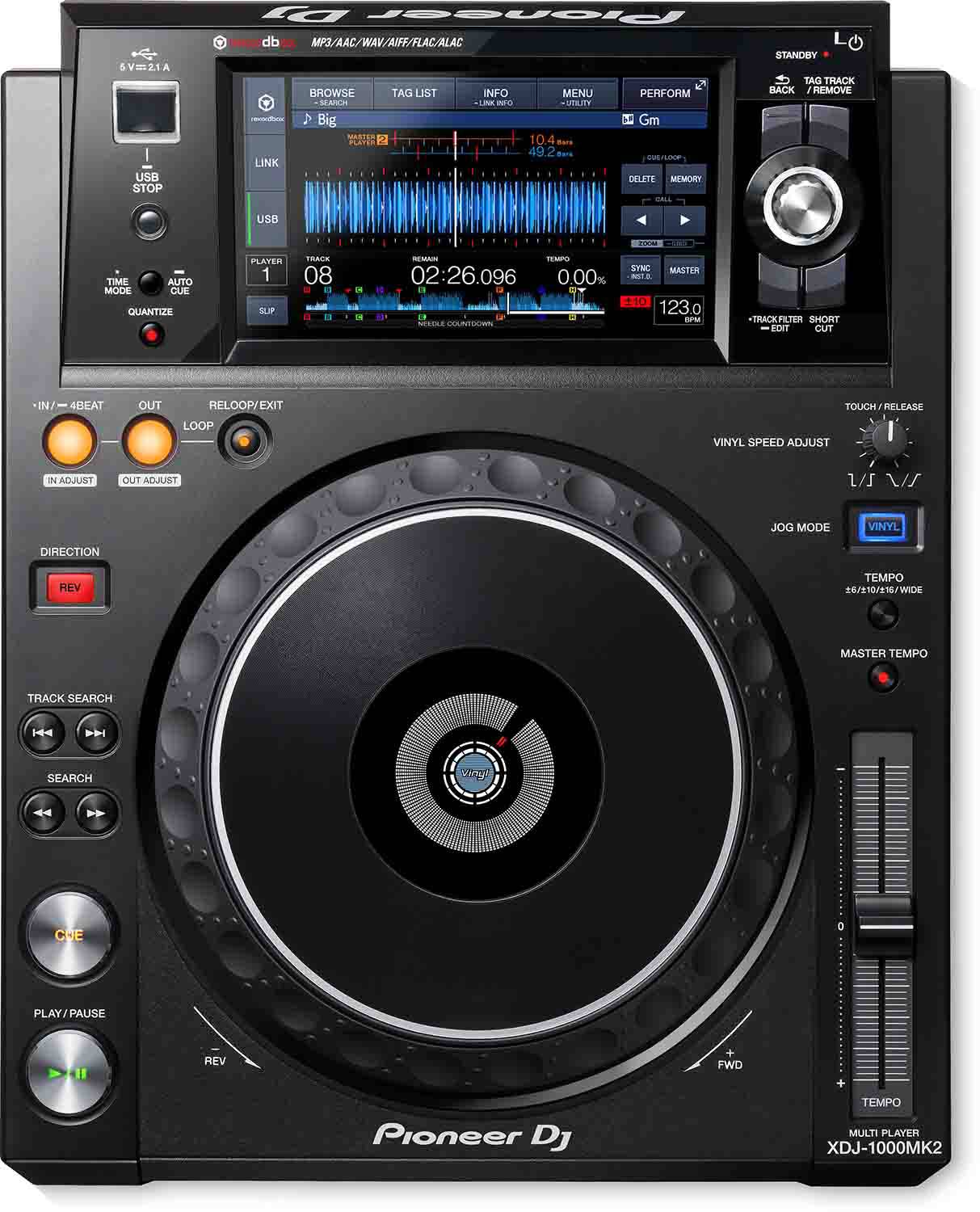 Pioneer DJ XDJ1000MK2 Digital DJ Deck with WiFi Playback - Hollywood DJ