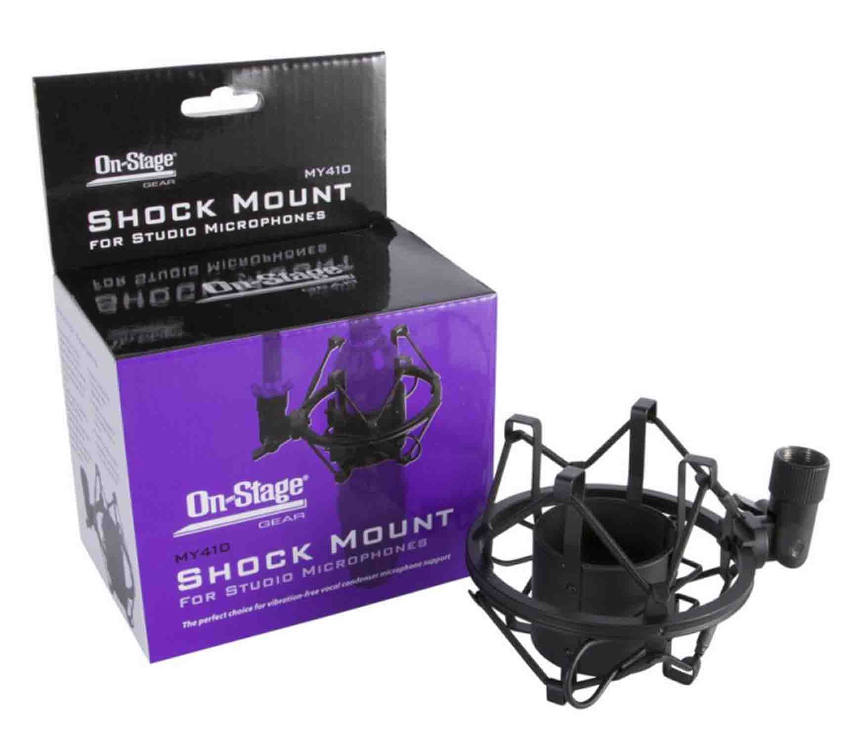 On Stage MY410 Shock Mount for Studio Mics (42 mm–48 mm) - Hollywood DJ