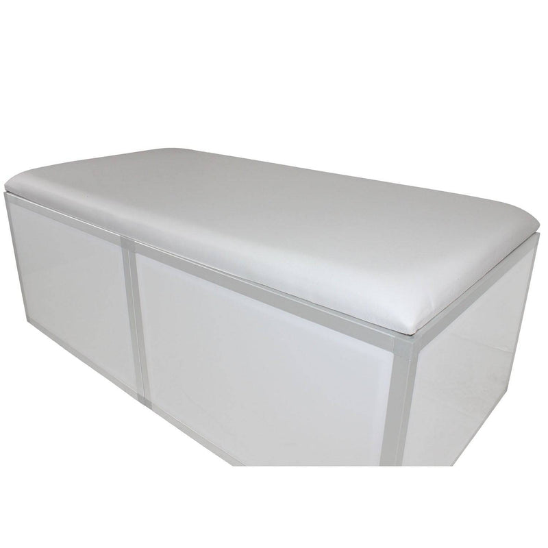 ProX XSA-B2X4W LUMOStage White Padded Seat Cushion - 2 Ft X 4 Ft - Hollywood DJ