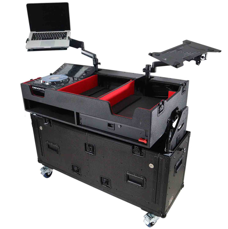 ProX XZF-DNSC6000 Hydraulic Lift DJ Case for Denon DJ SC 6000 PRIME Media Player - Hollywood DJ