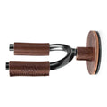 Levy's Leathers LVY-FGHNGR-SMBN Smoke Forged Guitar Hanger with Brown Leather - Hollywood DJ