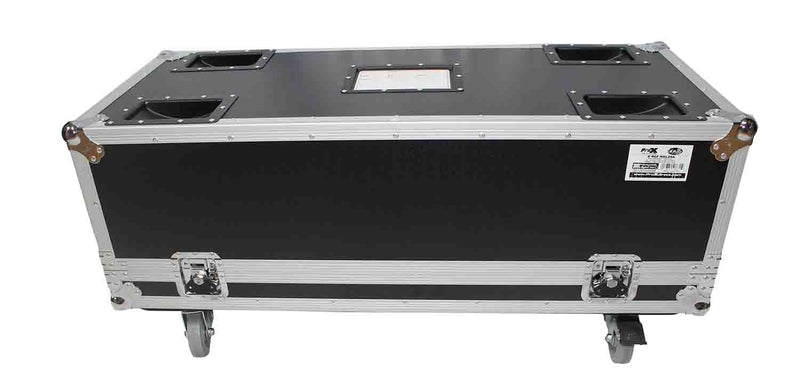 ProX X-RCF-NXL24A Flight Case for Two RCF NX L24-A Column Array Speakers with 4 Inch Casters - Hollywood DJ