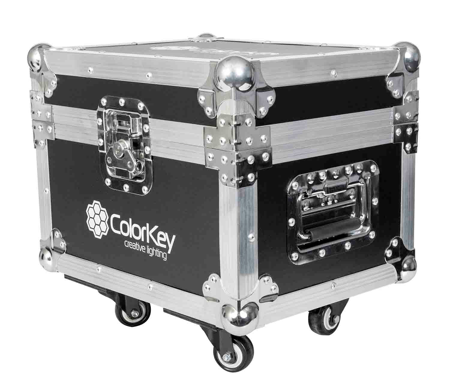 Colorkey CKU-7703-KIT Cold Spark Machine Bundle 2 Dazzlers with Road Case - White - Hollywood DJ