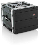 Gator Cases GRR-8L Rolling Molded 8U Rack Case - Hollywood DJ