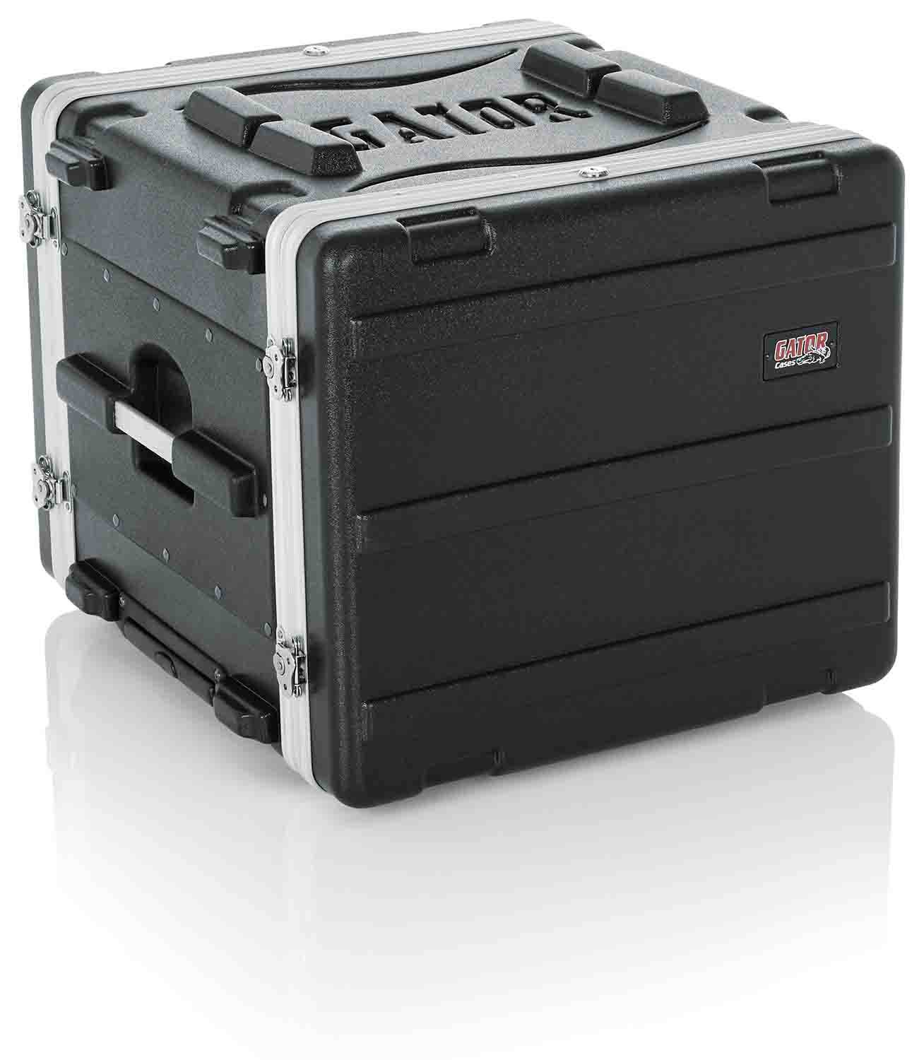 Gator Cases GRR-8L Rolling Molded 8U Rack Case - Hollywood DJ