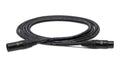 Hosa CMK-015AU, Neutrik XLR3F to XLR3M Edge Microphone Cable - 15 Feet - Hollywood DJ