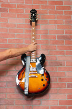 Levy's Leathers MPD2-109 2” Wide Polyester Guitar Strap with Grey Abstract Tree Motif - Hollywood DJ