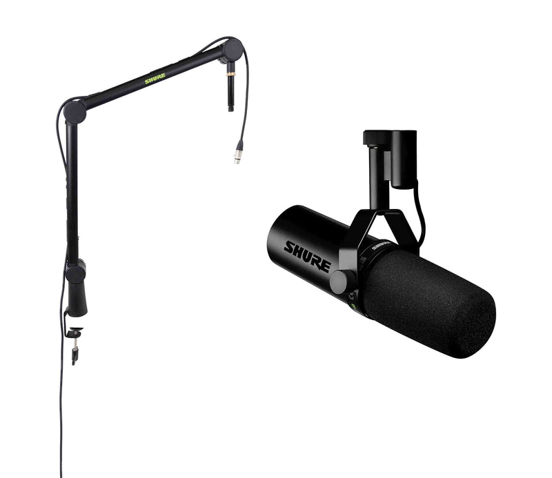 Shure SM7DB Podcast Setup Mic with Boom Stand and 15' XLR