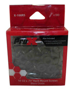 ProX X-100RS Rack Screws Nylon Washers Pack of 100 - Black - Hollywood DJ