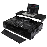 Odyssey FZGSXDJRX2W2BL DJ Flight Case for Black Pioneer XDJ-RX/XDJ-RX2 with 2U Rack Space And Glide Platform - Hollywood DJ