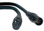 Accu-Cable AC5PDMX10, 5-Pin Male to 5-Pin Female Connection DMX Cable - 10 foot by Accu Cable