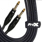 Prox XC-PP25 Unbalanced 1/4" TS-M to 1/4" TS-M High Performance Audio Cable - 25 Feet - Hollywood DJ