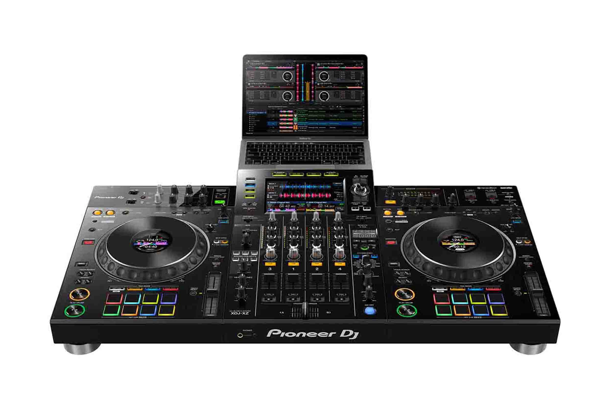 Pioneer DJ XDJ-XZ, All-In-One DJ Controller System Package with Decksa