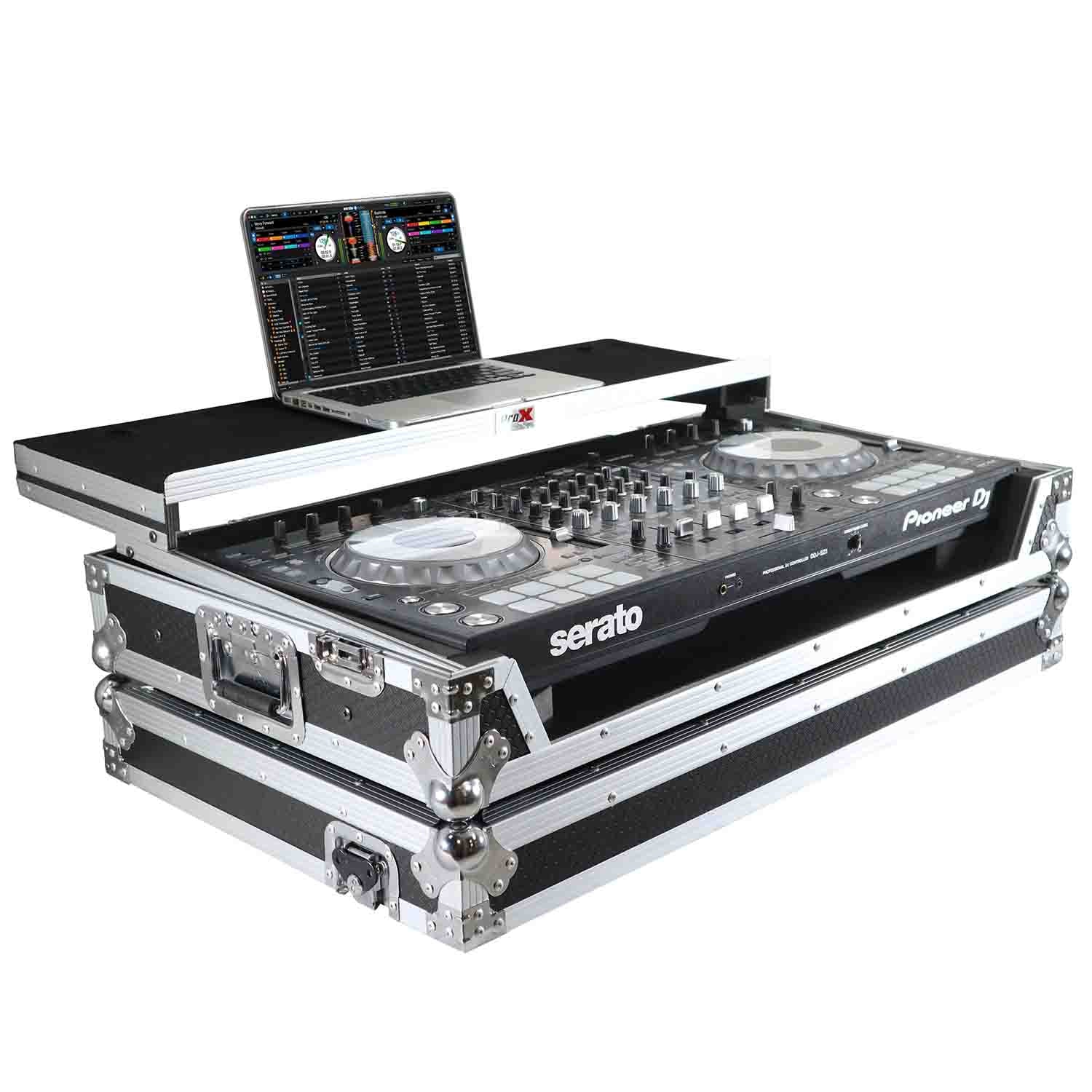 ProX XS-DDJSZWLT DJ Flight Case For Pioneer DDJ-SZ DDJ-RZ DJ Controller W-Laptop Shelf and Wheels - Hollywood DJ